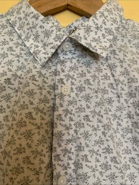 Selected Homme Identity Slim Fit Shdoneed Shirt Black White Floral Toile Print
